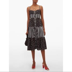 NWT Solid & striped polka dot and striped dress